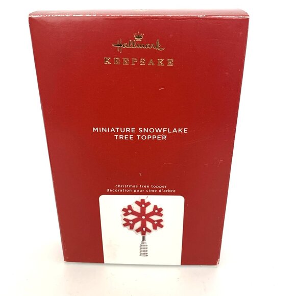Hallmark Keepsake Miniature Wool Snowflake Tree Topper 5.5" Christmas Ornament - Picture 6 of 12